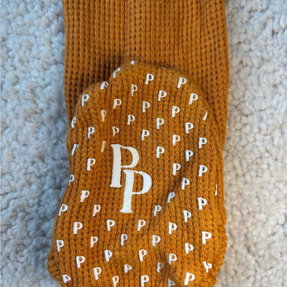 Posh Peanut Burnt Orange Waffle Knit One Piece Footie size 12-18m - Picture 4 of 12